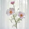 Plastic Artificial Cosmos Flower Branch Realistic Fake Flower  Home Hotel Table Decor
