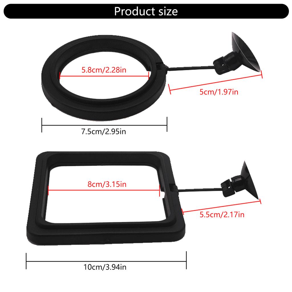 2 ks krmítek do akvária, snadno instalovatelné krmítko pro ryby, plovoucí krmítko vhodné pro domácí i kancelářské akvária