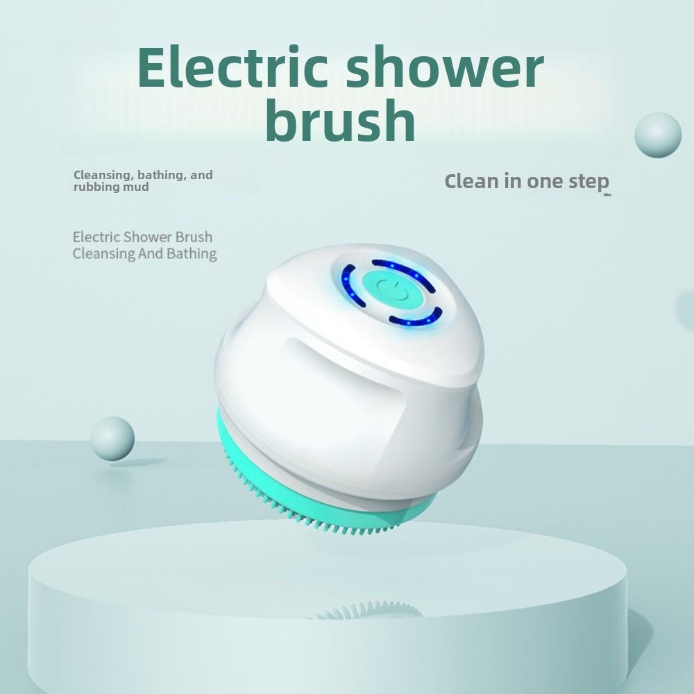 Automatic Waterproof Electric Back Rub Bath Brush Long Handle 5-in-1 Electric Massage Bath Brush
