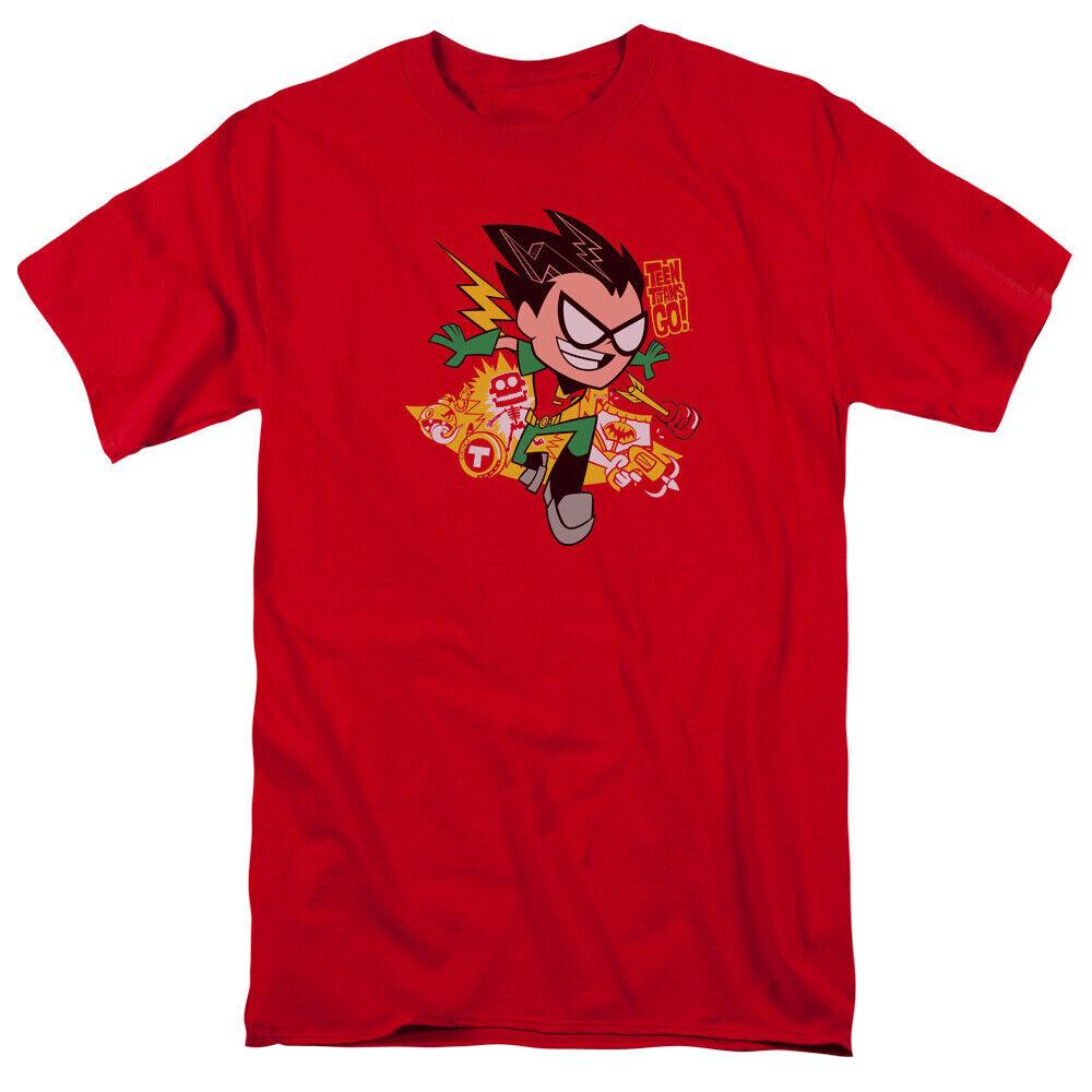 

Teen Titans Go Robin Cartoon Merchandise Red Unisex T-shirt