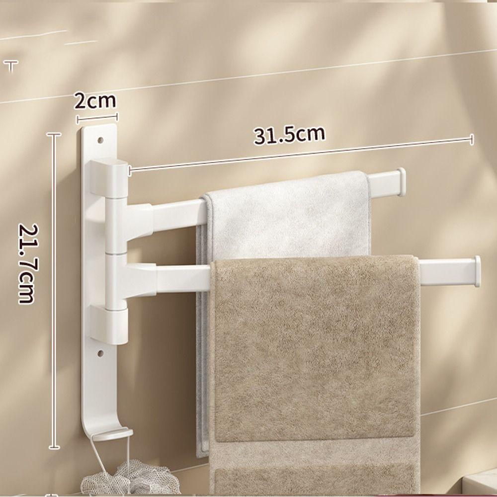 Mit Haken Rotierender Handtuchhalter Kleiderbügelhalter Handtuchstange Langlebiger Handtuchhalter
