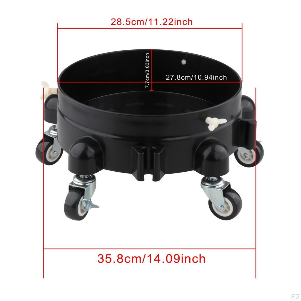Rolling Bucket Dolly Planter Mover Professional Car Wash Pail Stand for