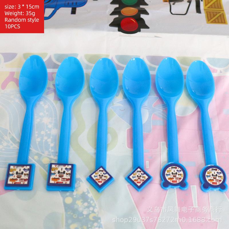 Spot Construction Vehicle Theme Party Decoration Supplies Excavator Disposable Paper Cup Paper Plate Children'S Birthday Supplies Factory