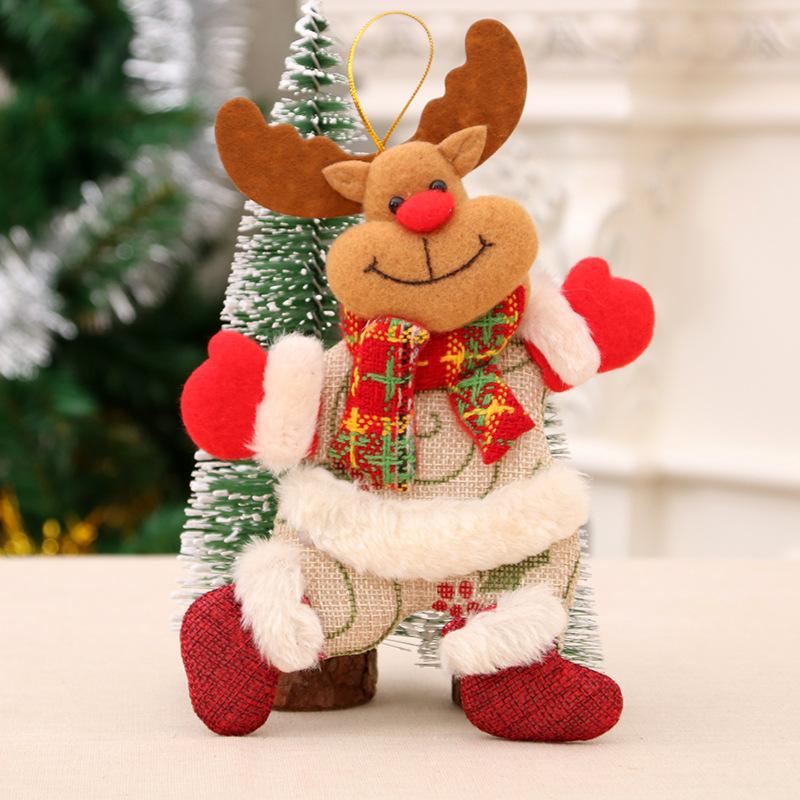Cross-Border Small Santa Christmas Ornaments - Tree Accessories and Cloth Art Gifts