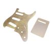 Electric Guitar Pickguard and Backplate Bronze Color Metal SSS Pick Guard Back Plate Set for 3 Singl