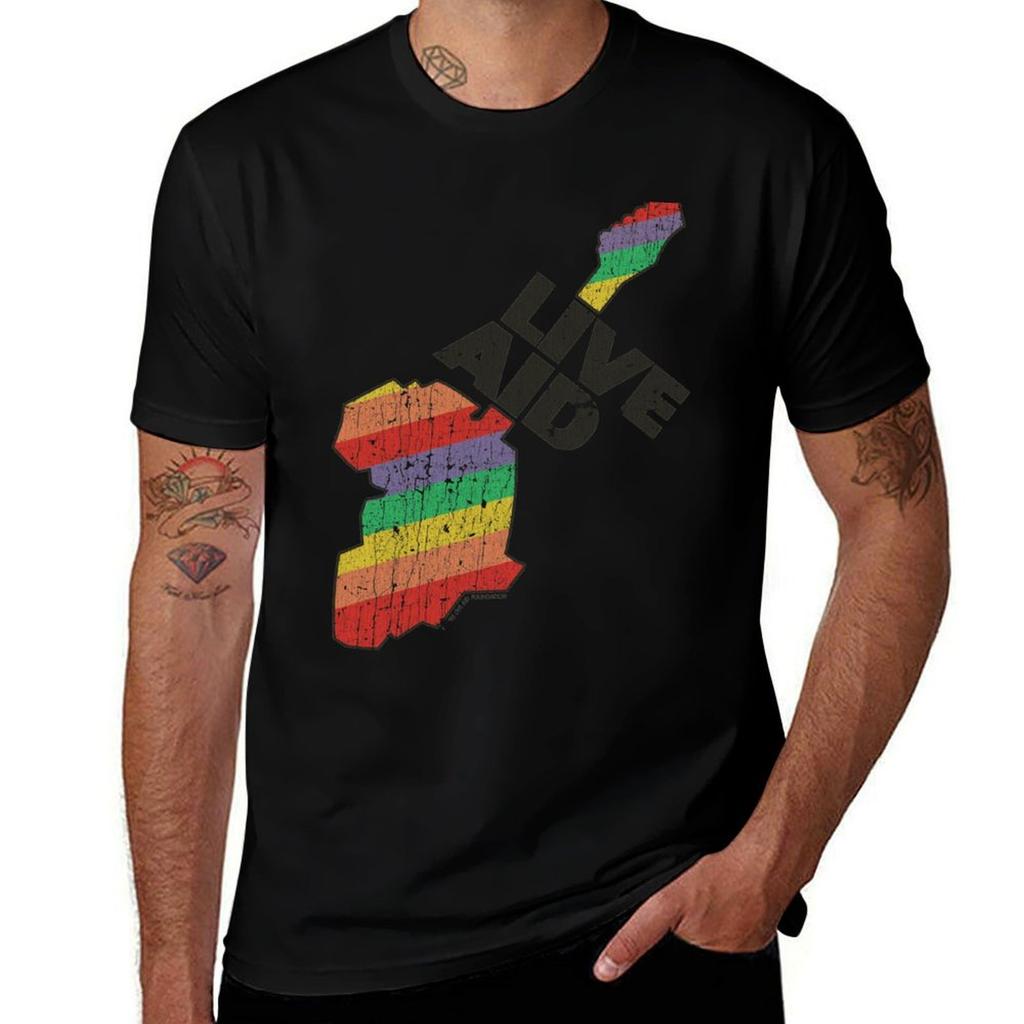 Live Aid T-Shirt t shirts for man graphic vintage t shirt man designer T-Shirt