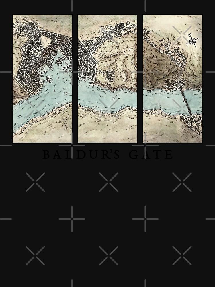 Baldur's Gate Map Classic T-Shirt