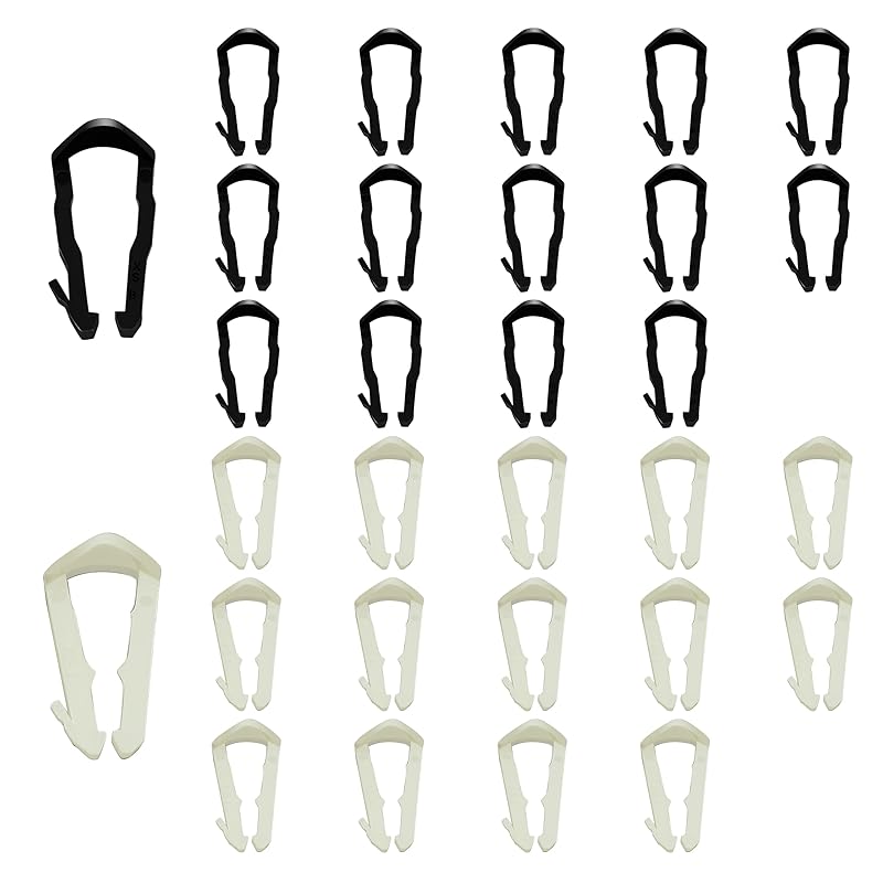 Siptenk 30 PCS Fuel Line Retainer Clips, 1/2" 5/8" OD Fuel Line Repair Retaining Nylon Clips Assortment Kit 800-040 800-041