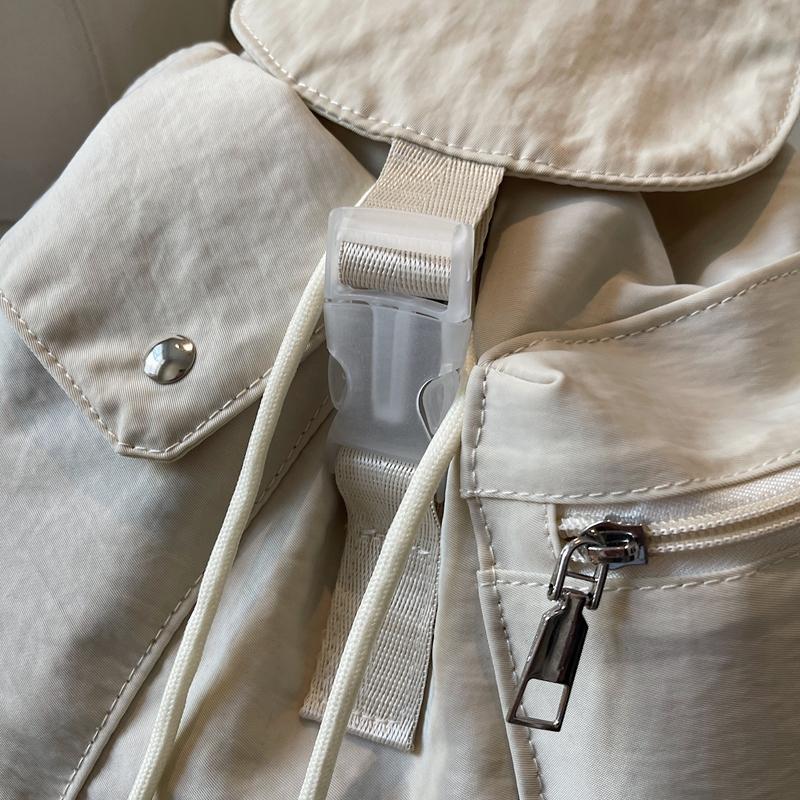 Rucsac de damă de culoare solidă Rucsac de călătorie din nailon