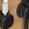 6Pcs Cable Organizers for Desk Invisible Cord Holder with Strong Suction Cup Automatic Locking & Release Cable Clip