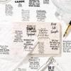 Black Poet Retro Instagram-Style PET Stickers: Waterproof Journaling & Collage Decor