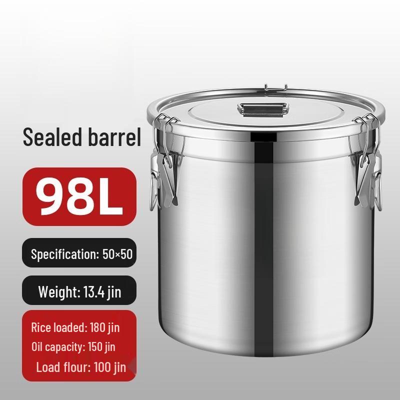 304 Stainless Steel Sealed Rice & Flour Bin