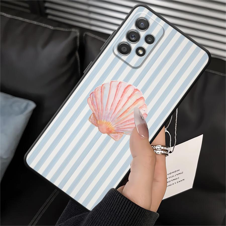 Case for Samsung Galaxy A10 A20 A05 Note 20 Ultra 9 10 A04 A01 A02 A06 A50 A70 A03 A30 A40 Soft Back Phone Cover Marine Animals
