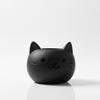 A Decorative Black Cat-shaped Flowerpot, Perfect for Succulents.