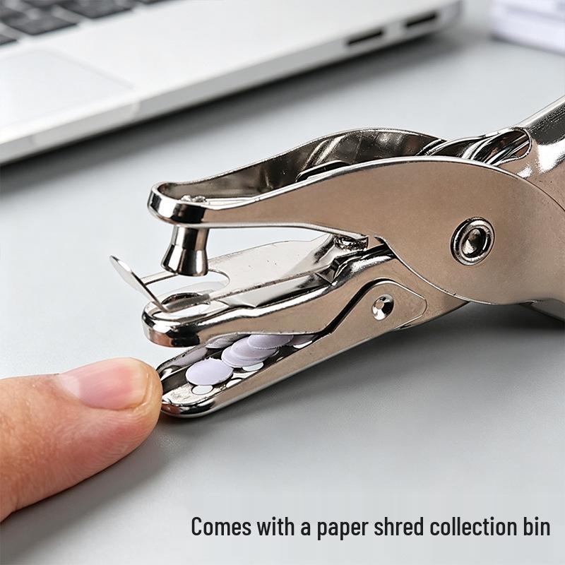 Multi-Function Stainless Steel Hole Punch Pliers for Office and Student Use