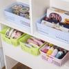 Rechteckiger Kunststoff-Aufbewahrungskorb Behälter Desktop Kosmetik Spielzeug Make-up Organizer Zuhause Küche Badezimmer Kleinteile Aufbewahrungsbox