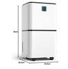 HUMILABS OL12-BD023F 12L Dehumidifier with Humidity Indicator Lights, 2L Water Tank, 24H Timer, 3 Modes, Coverage Area 15-25m²