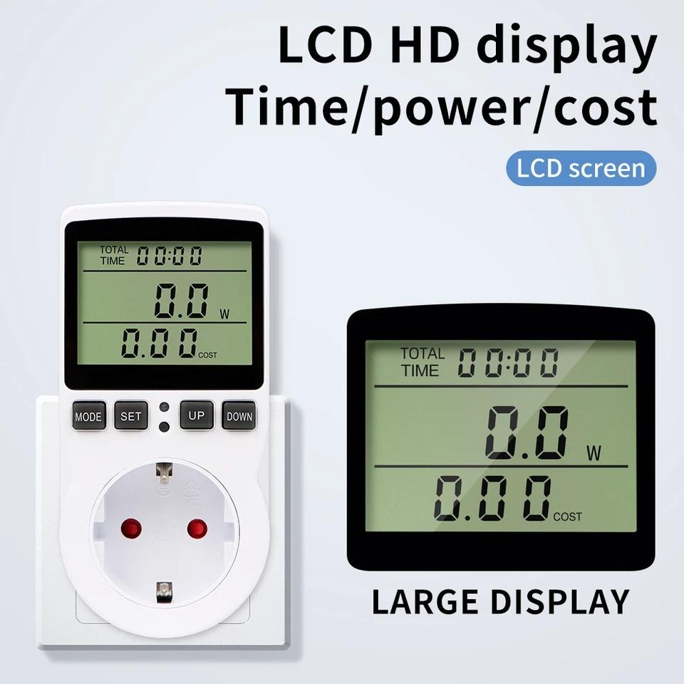 Digital Temperature Controller Power Socket Outlet EU Plug Thermostat With Timer Switch Sensor Probe Heating Cooling