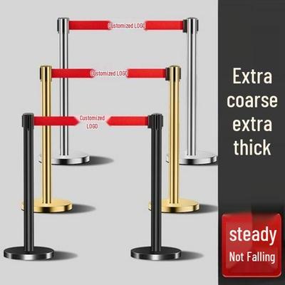 Retractable Safety Barrier Tape: One-Meter Queue & Railing Protection