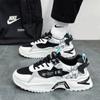 Spring Men's Breathable Mesh Shoes Fashion Height Increasing Sports Running Dad Shoes Male Lace Up Platform Vulcanized Shoes