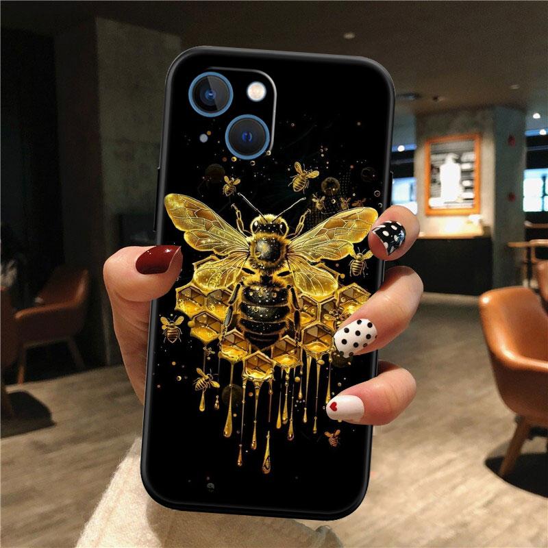 IK7 Art Bees Cartoon New High-End Shell Phone Case for OPPO A3 Pro A72 A74 A76 A77 A77S A78 A79 A94 A95 A18 A40M A58