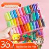 36-Color Clay Set: 12 Handmade Playdough + 24 Space Clay for Kids