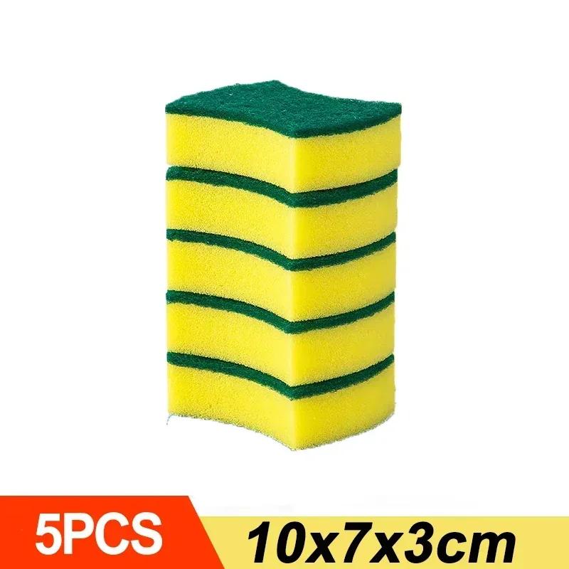 

Двусторонняя кухонная губка для мытья посуды, мягкая впитывающая чистящая губка для посуды, губки для удаления ржавчины, салфетки, щетка для уборки дома, оптовая продажа