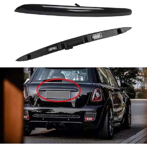 51132753603 Ручка открывания задней двери, хромированная ручка задней двери багажника с лампой, отделка крышки багажника, ручка открывания багажника, совместимая с BMW Mini