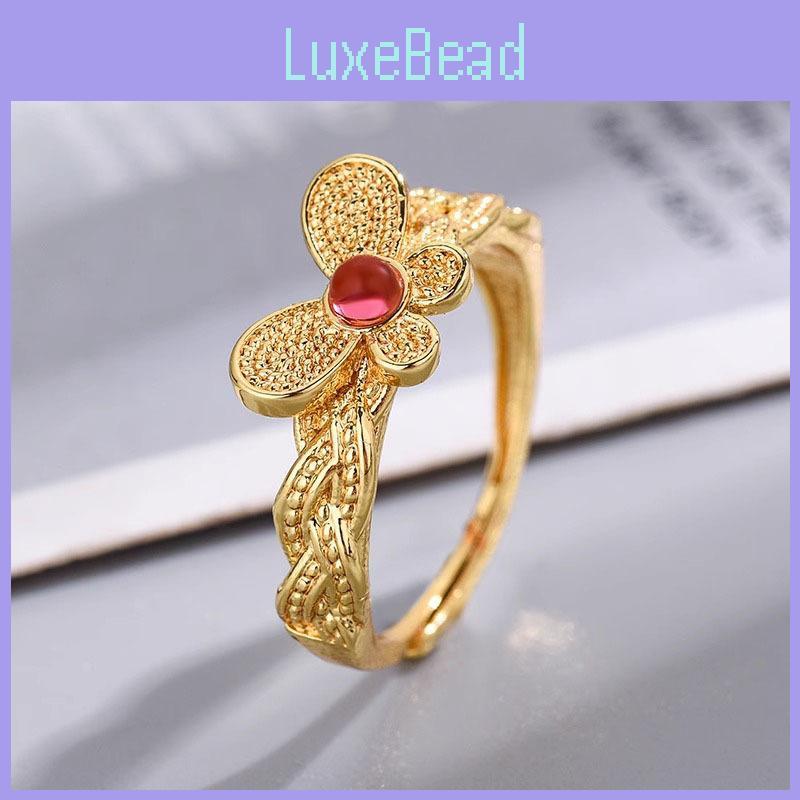 Elegant Rose Pink Butterfly Ring For Women Stylish Adjustable Fashionable Copper Jewelry
