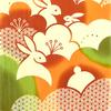 Tenugui Hand Made In Perfect Souvenir for Peaceful and Happiness Longevity Moon Rabbit Dancing Autumn Mellow Full Moon Auspicious Ships by Mail and