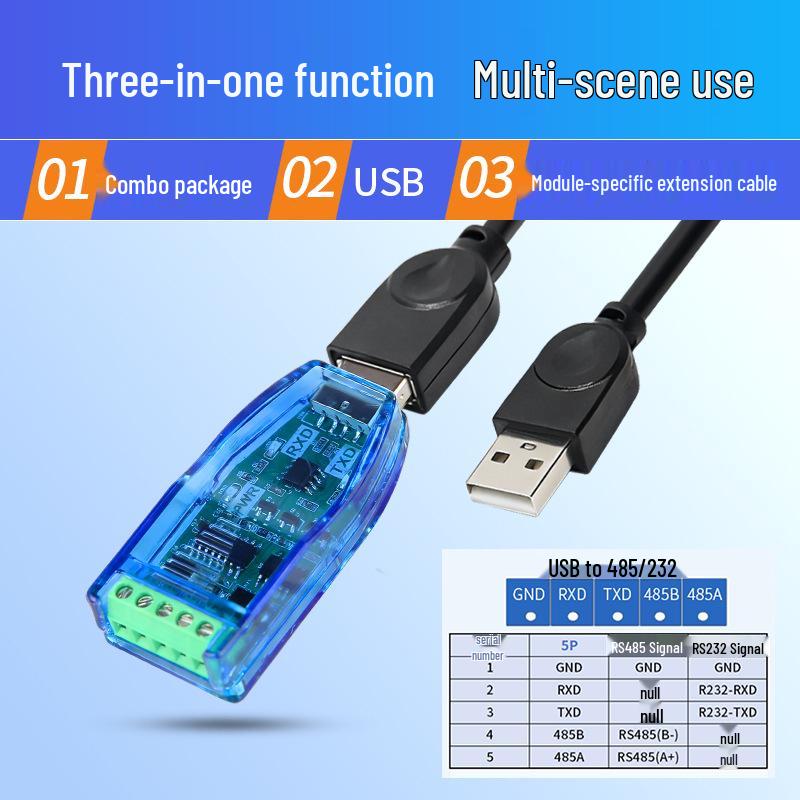 USB zu 485/232/422 Konvertermodul: Serieller Port-Debugger in Industriequalität für Laptops