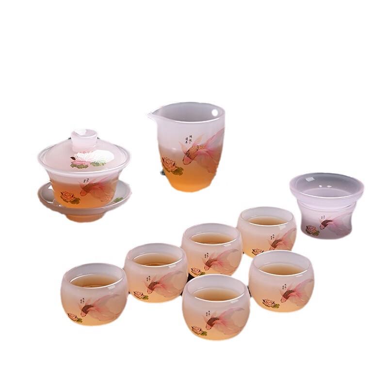 Chaxun Dehua Glazed Ceramic Gongfu Tea Set