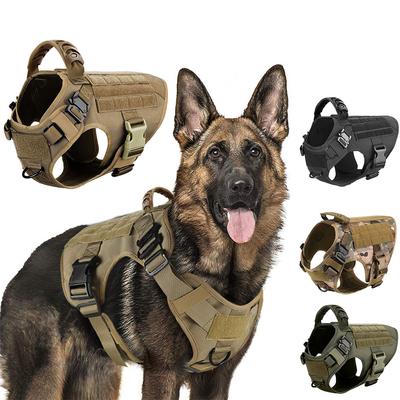 Arnés Grande para Perros Militares Chaleco de Entrenamiento para Mascotas para Bulldog Francés Pastor Alemán Malinois Arnés Táctico para Perros Accesorios