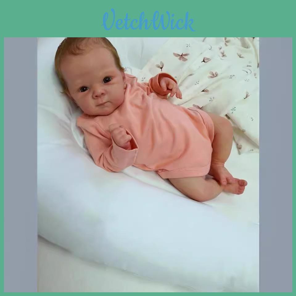 Silicone Baby Reborn Doll 48cm With Realistic Features For Collectors And Gift Lovers