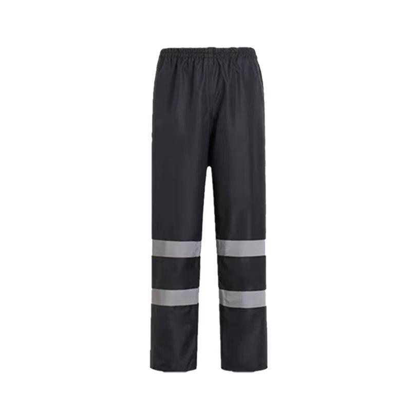 High-Visibility Reflective Rain Pants for Traffic and Patrol Safety