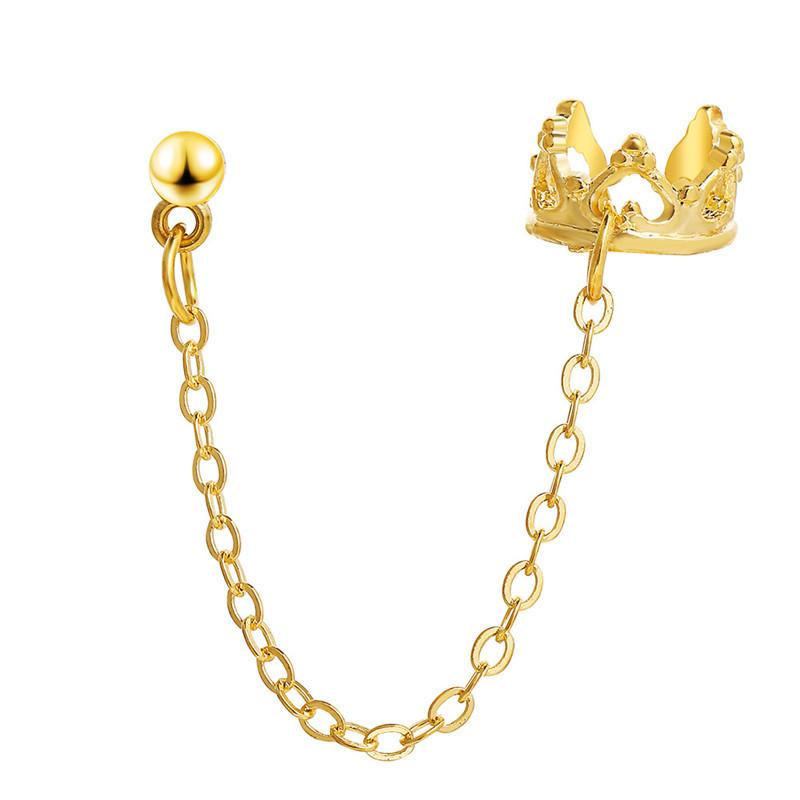 2026 New Gold Silver Color Leaves Clip Earrings for Women Fashion Ear Cuff Non-Piercing Earrings Set Trend Jewelry Gift