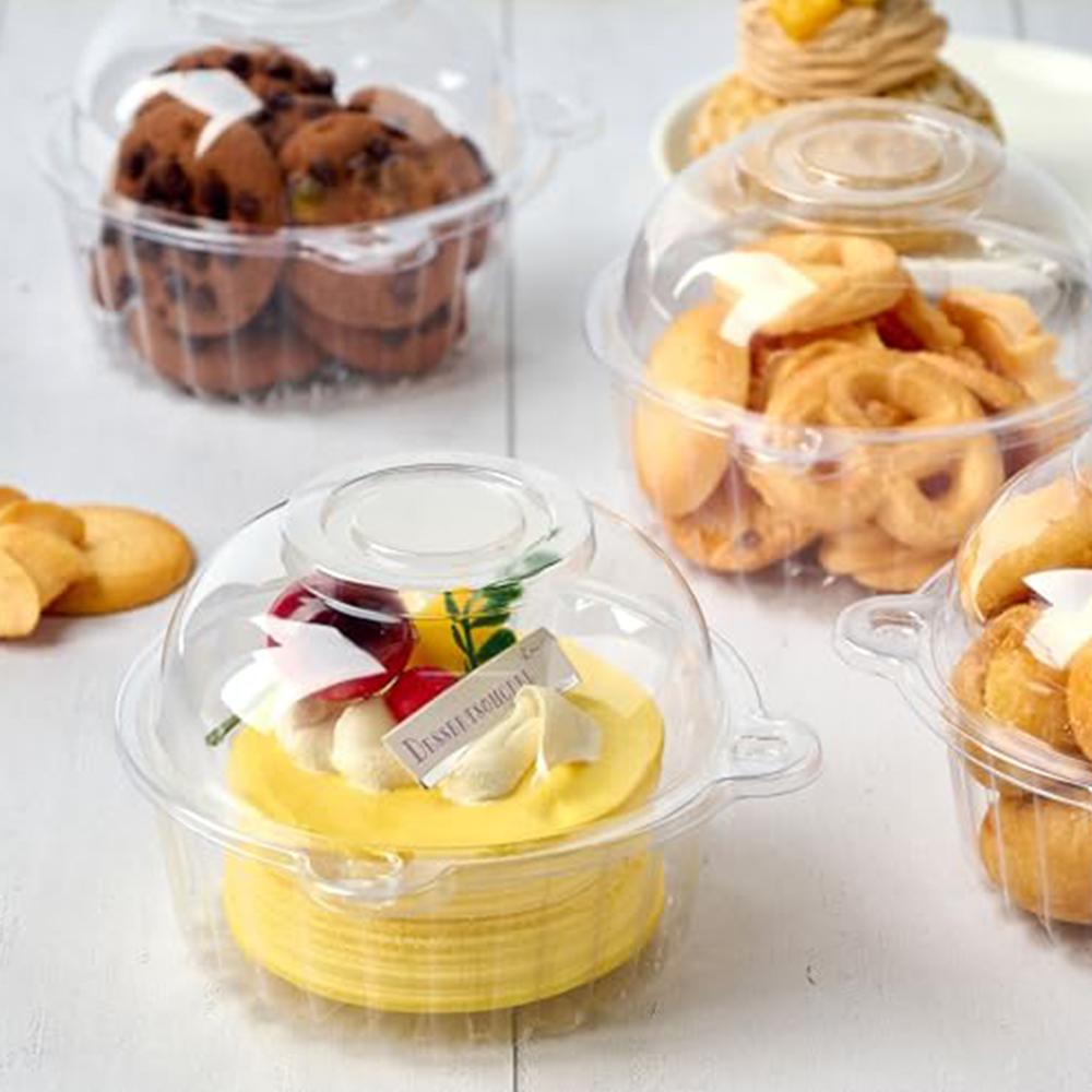 20/40pcs Cupcake Packaging Boxs Wedding Muffins Dessert Container For Storage Salas And Fruits Party Supplies Christmas Decor