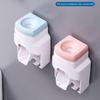 Self-adhesive Toothbrush Holder Wall-Mounted Toothpaste Squeezer Toothpaste Extruder  Family