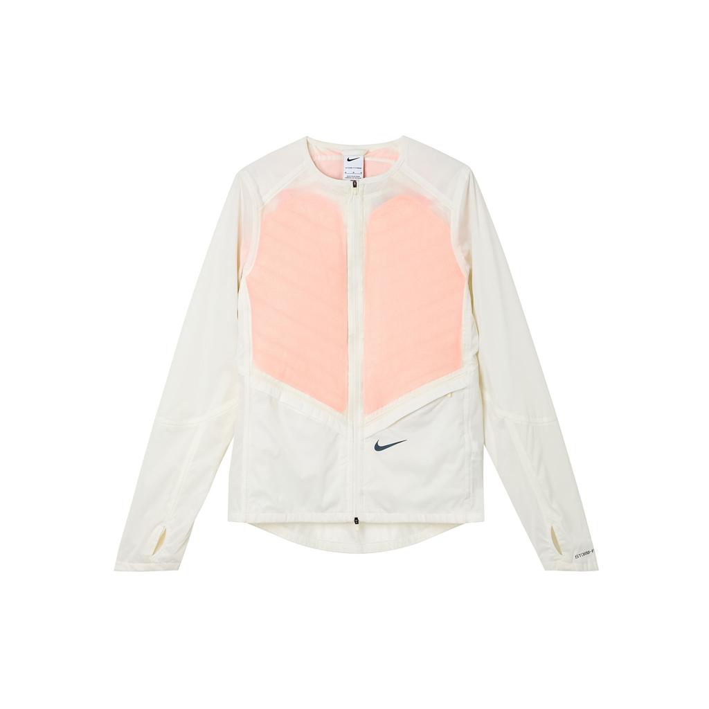 Nike Lightweight Down Jacket With Wind Protection Women Outerwear Sail-White Atomic-Orange DD6420-133