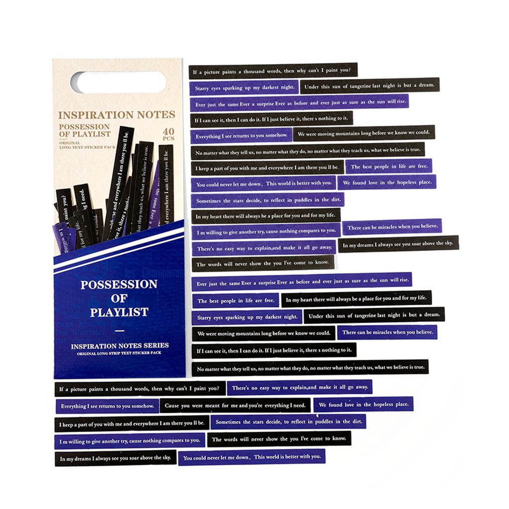 40pcs Retro Typewriter Style Scrapbook Stickers Inspirational Vintage Aesthetic Journaling Stickers for Planner Card