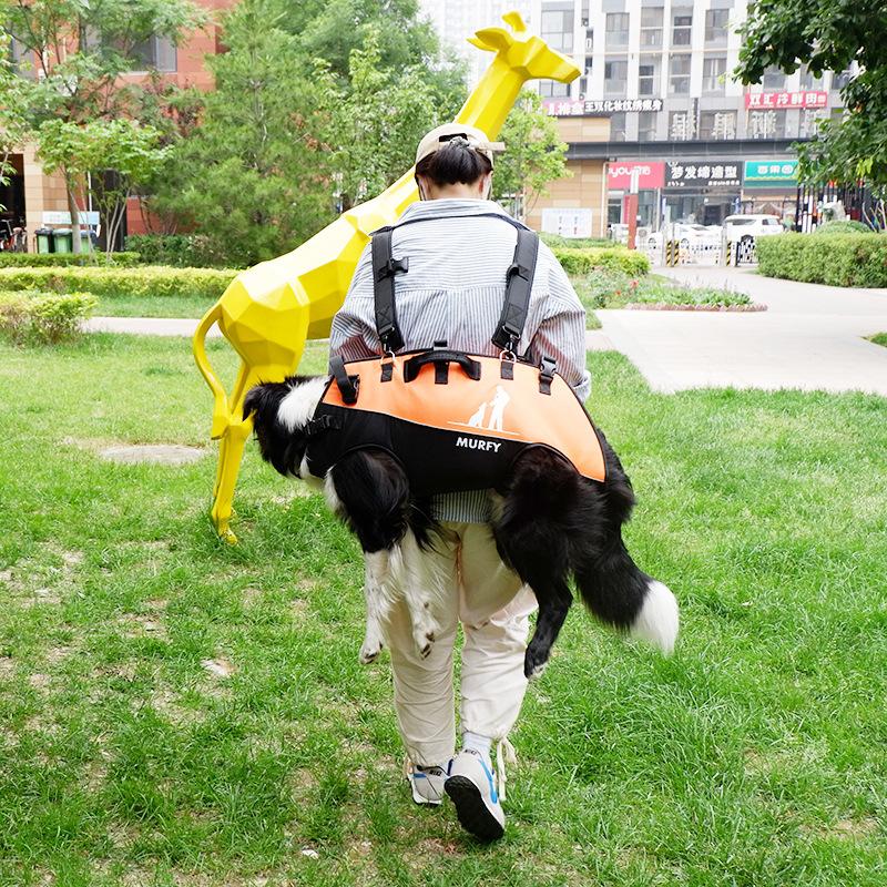 Pet Large Dog Backpack Multifunctional Airborne Bag Shoulder Strap Outdoor Walking Stretcher Disabled Dog Backpack.