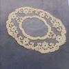 European Mesh Embroidered Delicate Table Mat Oval Placemat Oven Toaster Bowl Fruit Tray Cloth Tea Party Christmas Decoration