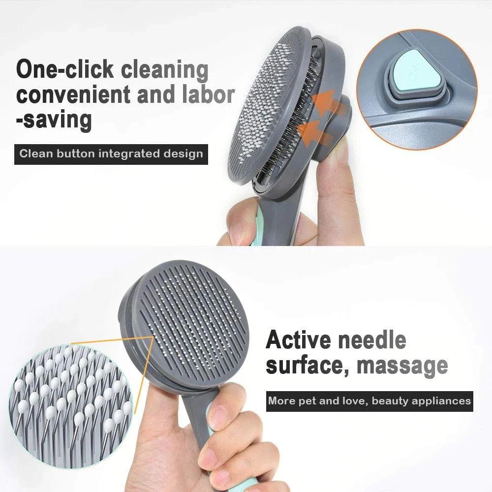 Float Hair Cleaning Dog Cat Comb Stainless Steel Pet Grooming Brush  Beauty Products