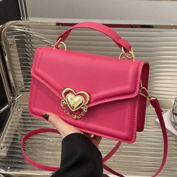 Trendy chain small square bag, Korean version, simple and fashionable, crossbody bag, shoulder bag, women's bag, casual and versatile