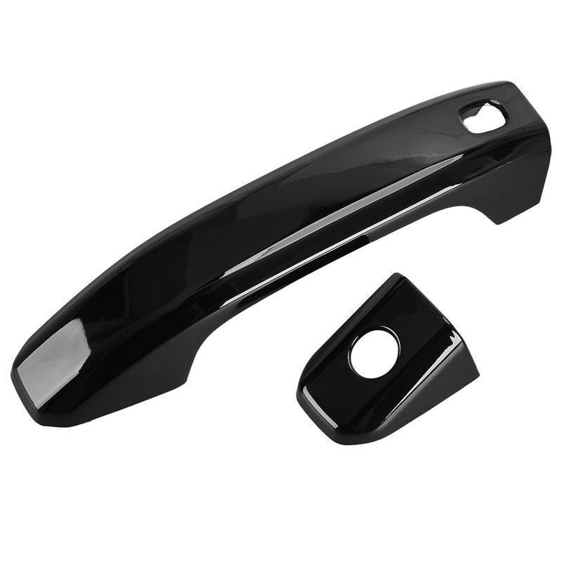 8pcs/set Exterior Side Door Handle Cover Trim Sticker Fit for Chevrolet Colorado -2024 Gloss Black ABS