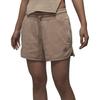 Jordan Flight Fleece Casual Shorts Women's Khaki FN5748-244