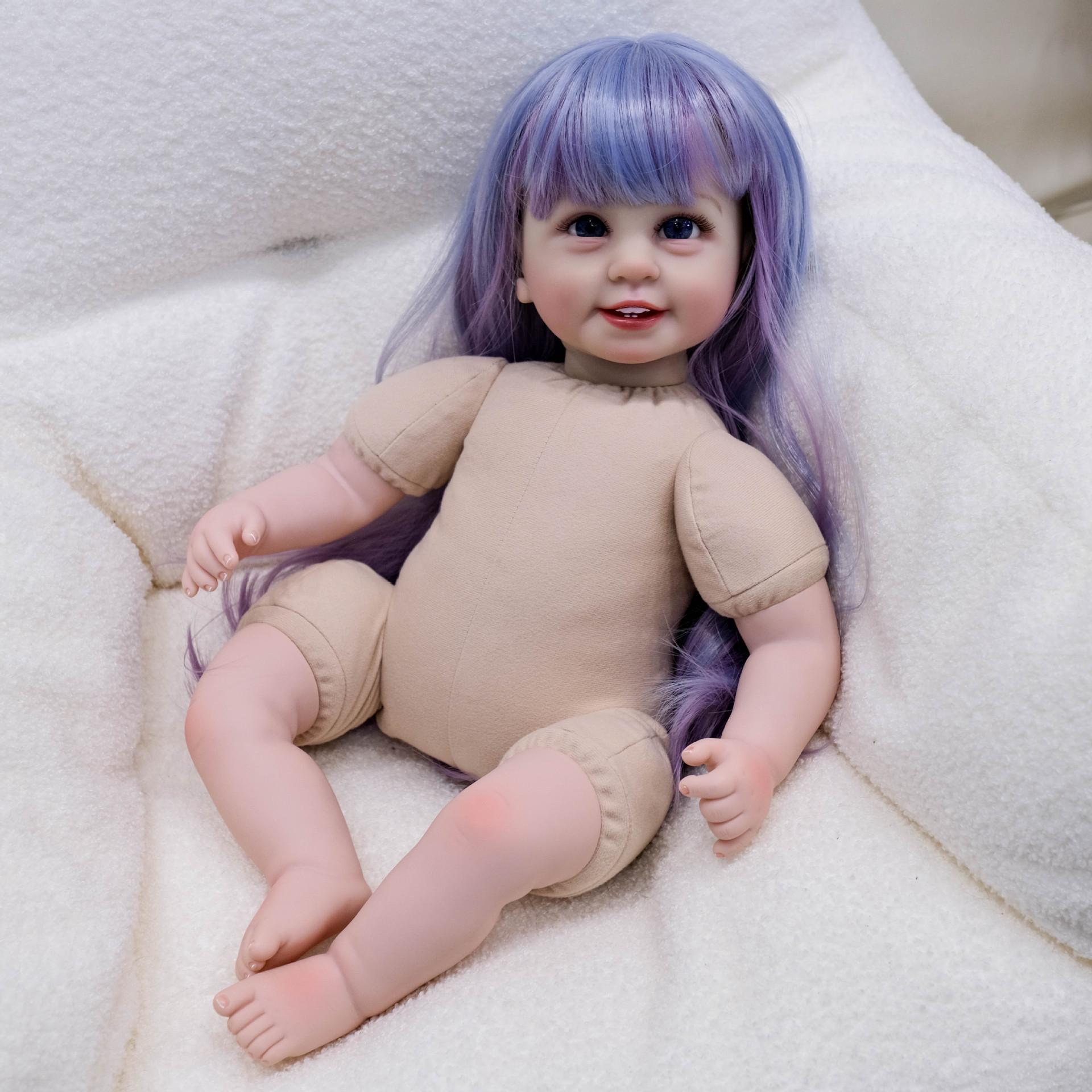 Six-Tooth Painted Nude Doll Set 55 cm