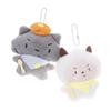 Soft Keychain Cartoon Wolf Sheep Pendant Keychain Squeak Toy Plush Stuffed Key Chains Bag Decorations Couple Friends Kids Gift