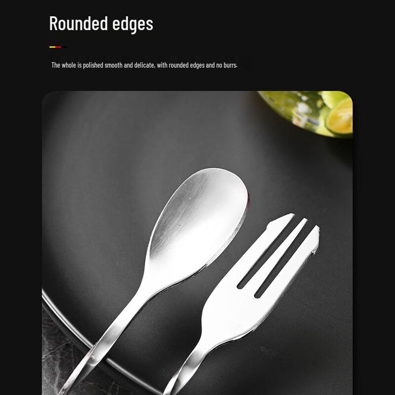 410 Stainless Steel Long Handle Dual-Head Bar Spoon