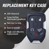 Car Key Fob Shell Case Housing Replacement for GMC Sierra 2019 2020 2021 for Chevy Silverado 2019 2020 HYQ1EA HYQ1ES 5 Buttons,Just a Key Shell